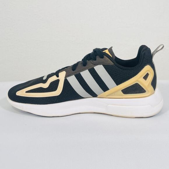 Adidas Originals Shoes Womens 9 XZ 2K Flux Black Yellow Gym Trainers Sneakers - Picture 3 of 11